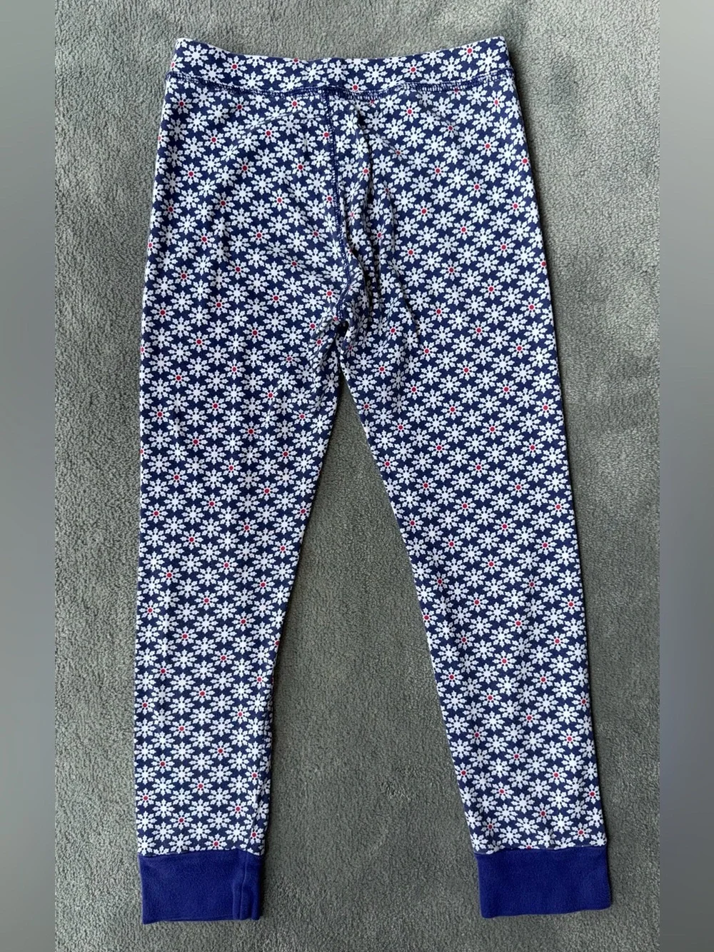 Crewcuts Navy and Red Snowflake-Print Kids Pajama Set